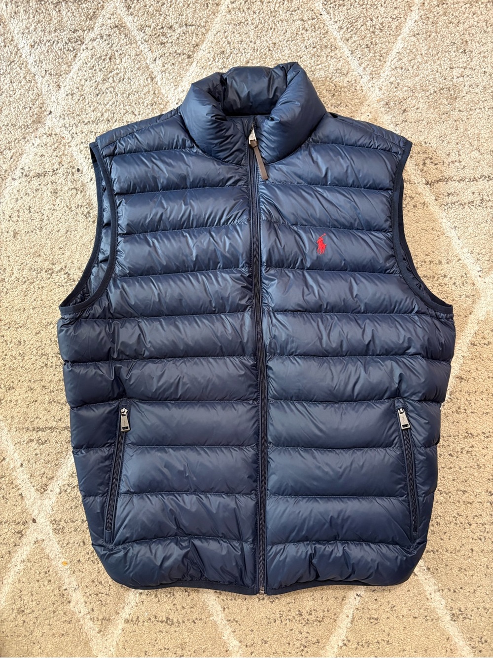 Polo Ralph Lauren Men's Navy Water Repellent Packable Performance Puffer Vest
